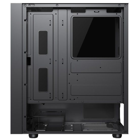 Gamepower Ravadin RAVADIN-500W-SIYAH-GP 500W Gaming Kasa - ATX, 3x ARGB Infinity Fan, Temperli Cam, 80+ Bronze PSU, Siya