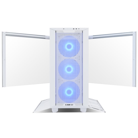 Lian Li Lancool III Beyaz (G99.LAN3RW.00) E-ATX Mid-Tower Kasa - ARGB 4x140mm PWM Fan, Temperli Cam, Mesh Panel
