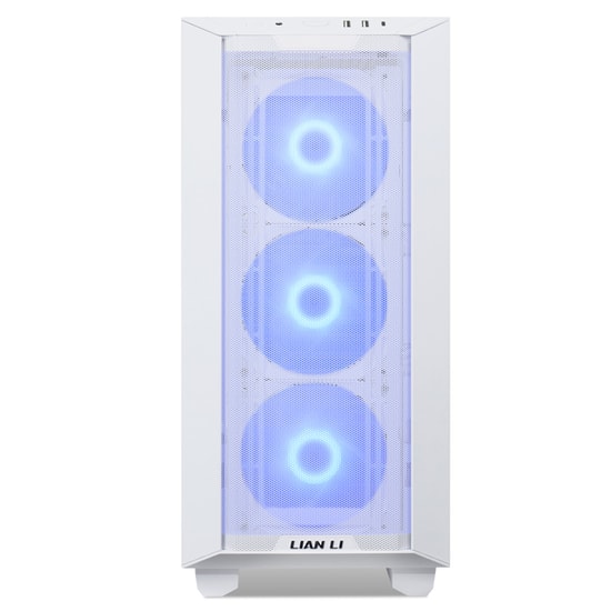 Lian Li Lancool III Beyaz (G99.LAN3RW.00) E-ATX Mid-Tower Kasa - ARGB 4x140mm PWM Fan, Temperli Cam, Mesh Panel