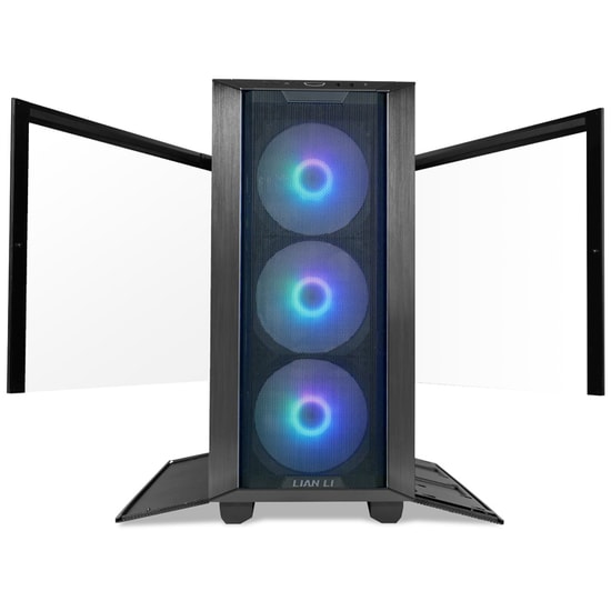 Lian Li Lancool III Siyah E-ATX Oyuncu Kasası (G99.LAN3RX.00) - ARGB 4x140mm PWM Fan, Temperli Cam, Mesh Panel