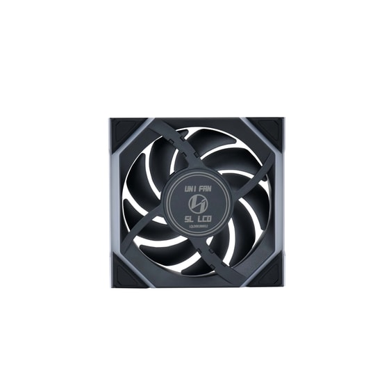 Lian Li UNI FAN Reverse SL Wireless LCD Siyah Kasa Fanı (G99.12RSLLCD1W1B.00) - 120mm, ARGB, 1900 RPM, PWM, Kablosuz