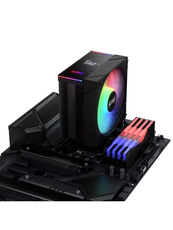 XPG Maestro Plus 42SA ARGB İşlemci Hava Soğutucu (MAESTROPLUS42SA-BKCWW) - 120mm PWM Fan, 220W TDP, AM5/LGA1851 Uyumlu