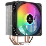 Segotep FI4 Siyah İşlemci Hava Soğutucu (FI4-SIYAH-120MM-HAVA-SOGUTUCU) - 120mm PWM ARGB Fan, 4 Isı Borusu, AM5/LGA1700