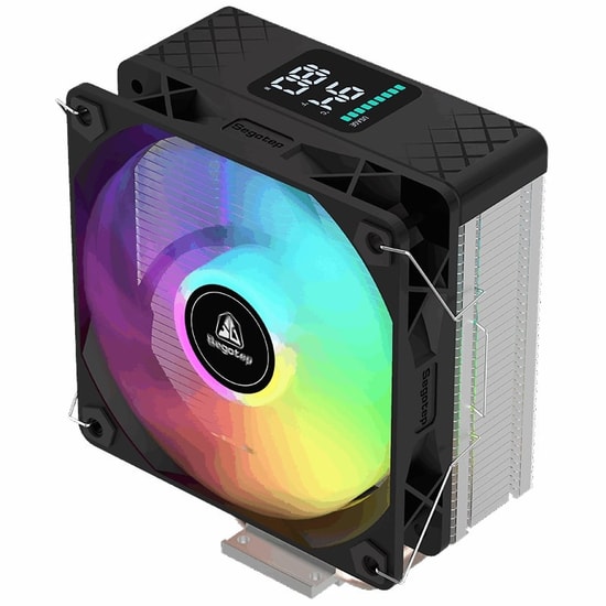 Segotep FI4 Siyah İşlemci Hava Soğutucu (FI4-SIYAH-120MM-HAVA-SOGUTUCU) - 120mm PWM ARGB Fan, 4 Isı Borusu, AM5/LGA1700