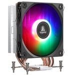 Segotep K4A Siyah İşlemci Hava Soğutucu (K4A-SIYAH-AM4-AM5-BULK) - 120mm Fan, AMD AM4/AM5 Uyumlu, LED Işıklı, Bulk