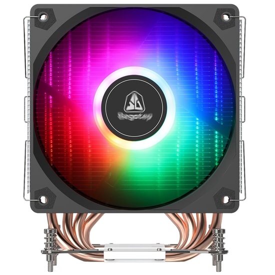 Segotep K4A Siyah İşlemci Hava Soğutucu (K4A-SIYAH-AM4-AM5-BULK) - 120mm Fan, AMD AM4/AM5 Uyumlu, LED Işıklı, Bulk