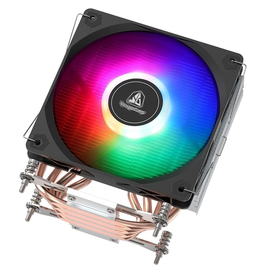 Segotep K4A Siyah İşlemci Hava Soğutucu (K4A-SIYAH-AM4-AM5-BULK) - 120mm Fan, AMD AM4/AM5 Uyumlu, LED Işıklı, Bulk