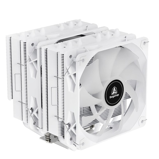 Segotep FZ6 Pro Beyaz 2x120mm İşlemci Hava Soğutucu (FZ6-PRO-BEYAZ-2X120MM-ARGB-HAVA-SOGUTUCU) - 260W TDP, AM5/LGA 1700