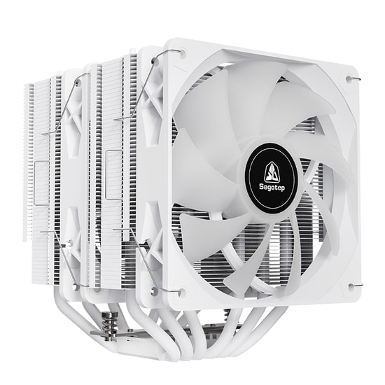 Segotep FZ6 Pro Beyaz 2x120mm İşlemci Hava Soğutucu (FZ6-PRO-BEYAZ-2X120MM-ARGB-HAVA-SOGUTUCU) - 260W TDP, AM5/LGA 1700