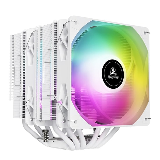 Segotep FZ6 Pro Beyaz 2x120mm İşlemci Hava Soğutucu (FZ6-PRO-BEYAZ-2X120MM-ARGB-HAVA-SOGUTUCU) - 260W TDP, AM5/LGA 1700