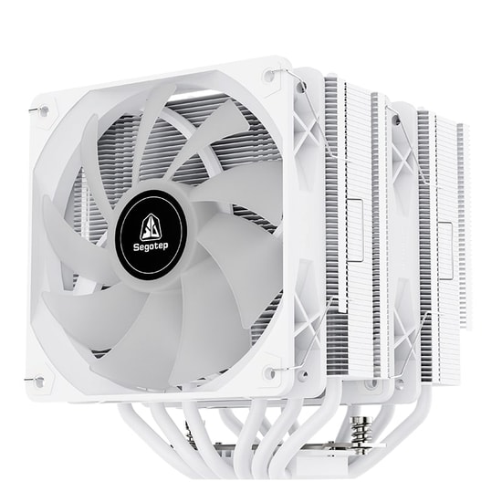 Segotep FZ6 Pro Beyaz 2x120mm İşlemci Hava Soğutucu (FZ6-PRO-BEYAZ-2X120MM-ARGB-HAVA-SOGUTUCU) - 260W TDP, AM5/LGA 1700