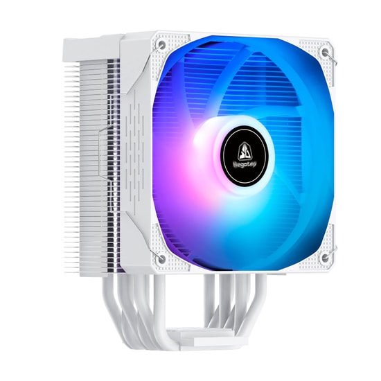 Segotep Lumos G6 Beyaz 120mm İşlemci Hava Soğutucu (LUMOS-G6-BEYAZ-120MM) - 180W TDP, 6 Isı Borusu, ARGB, 1800 RPM