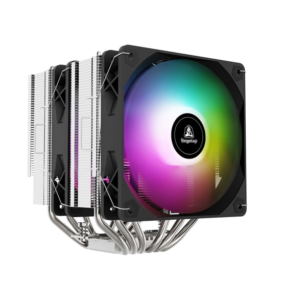 Segotep FZ6 Pro Siyah 2x120mm İşlemci Hava Soğutucu (FZ6-PRO-SIYAH-2X120MM-ARGB) - 260W TDP, LGA 1851/1700, AM5 Uyumlu