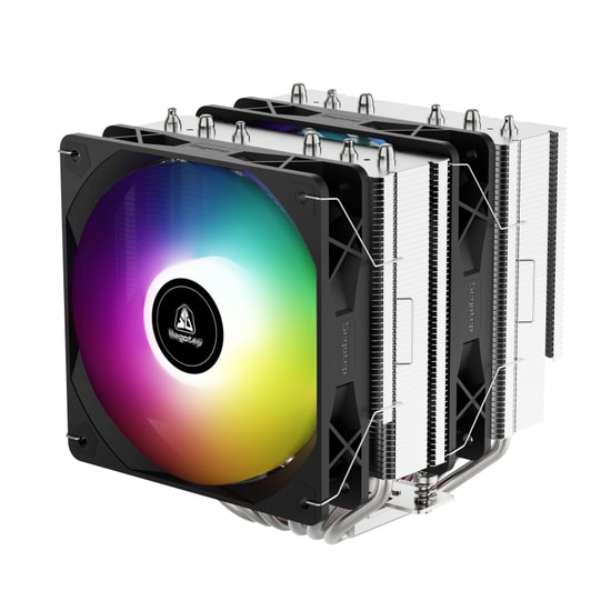 Segotep FZ6 Pro Siyah 2x120mm İşlemci Hava Soğutucu (FZ6-PRO-SIYAH-2X120MM-ARGB) - 260W TDP, LGA 1851/1700, AM5 Uyumlu