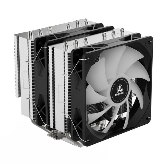 Segotep FZ6 Pro Siyah 2x120mm İşlemci Hava Soğutucu (FZ6-PRO-SIYAH-2X120MM-ARGB) - 260W TDP, LGA 1851/1700, AM5 Uyumlu