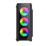 Zalman N5TF 600W ATX Mid Tower Kasa - 4x RGB Fan, Temperli Cam, 2x USB 2.0, 1x USB 3.0, 7 PCI Yuvası, Siyah