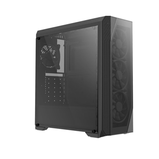 Zalman N5TF 600W ATX Mid Tower Kasa - 4x RGB Fan, Temperli Cam, 2x USB 2.0, 1x USB 3.0, 7 PCI Yuvası, Siyah
