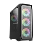 Zalman N5MF 600W Mid Tower Kasa - 4x RGB Fan, Mesh Panel, ATX, 2x USB 2.0, 1x USB 3.0, 365mm GPU Desteği, Siyah