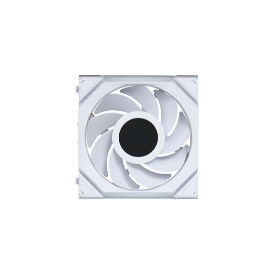 Lian Li UNI FAN Reverse SL Wireless LCD Beyaz Kasa Fanı (G99.12RSLLCD1W1W.00) - 120mm, ARGB, 1900 RPM, PWM, Kablosuz