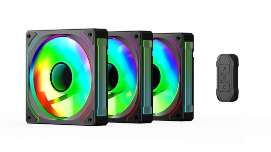 Gamepower Glacia 120 Infinity ARGB Triple Fan (GLACIA-120-INFINITY-ARGB-TRIPLE) - 3'lü Set, 1800 RPM, 45 CFM, 26 dBA