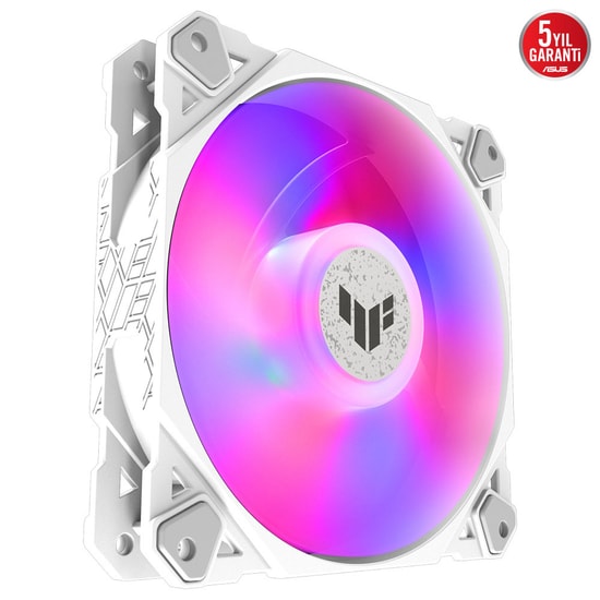 Asus TUF Gaming TF120 Beyaz ARGB 120mm 3'lü Kasa Fanı Kit (TF120 GAMING BEYAZ) - 29 dB, PWM, Kontrolcü Dahil, 3 in 1
