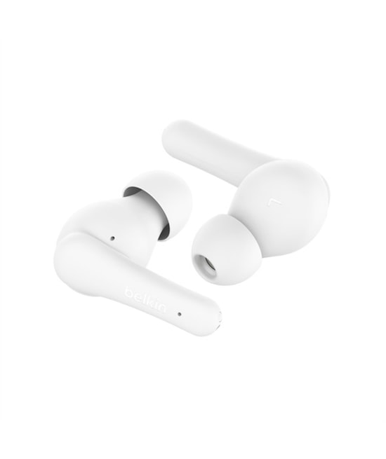 Belkin SoundForm Rhythm (AUC012BTWH) TWS Beyaz Kulaklık - Bluetooth 5.3, 8 Saat Kullanım, Mikrofonlu, Stereo Ses