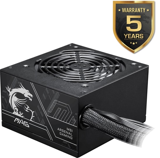 MSI MAG A750BN PCIE5 II 750W 80+ Bronze Güç Kaynağı - ATX 3.1, PCIe 5.1, 120mm Fan, Aktif PFC Power Supply Güç Kaynağı