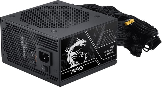 MSI MAG A750BN PCIE5 III 750W 80+ Bronze Güç Kaynağı - ATX 3.1, PCIe 5.1, 120mm Fan, Aktif PFC Power Supply