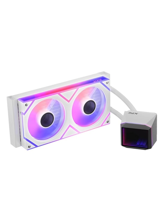 XPG Levante II 240 Beyaz ARGB İşlemci Sıvı Soğutucu (LEVANTEII240-WHCWW) - 240mm, 2x120mm Fan, 300W TDP, AM5/LGA1851