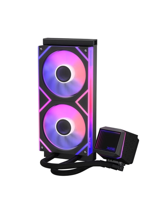 XPG Levante II 240 Siyah ARGB İşlemci Sıvı Soğutucu (LEVANTEII240-BKCWW) - 240mm, 2x120mm Fan, Intel LGA1700/AM5 Uyumlu