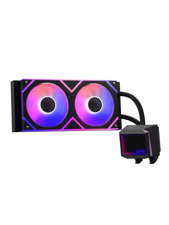XPG Levante II 240 Siyah ARGB İşlemci Sıvı Soğutucu (LEVANTEII240-BKCWW) - 240mm, 2x120mm Fan, Intel LGA1700/AM5 Uyumlu