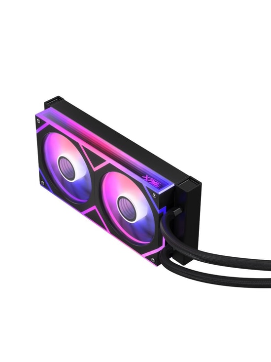 XPG Levante II 240 Siyah ARGB İşlemci Sıvı Soğutucu (LEVANTEII240-BKCWW) - 240mm, 2x120mm Fan, Intel LGA1700/AM5 Uyumlu