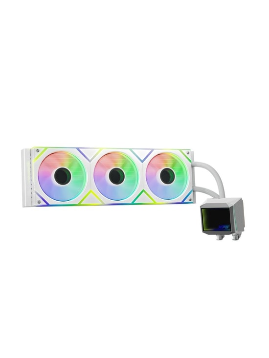 XPG Levante II 360 Beyaz ARGB İşlemci Sıvı Soğutucu (LEVANTEII360-WHCWW) - 360mm, 3x120mm Fan, 320W TDP, AM5/LGA1851