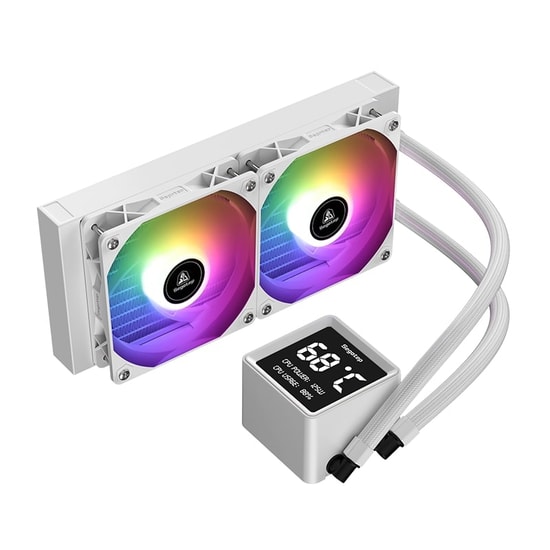 Segotep BeAced 240 ARGB Beyaz İşlemci Sıvı Soğutucu (BEACED-240-ARGB-BEYAZ-SIVI-SOGUTUCU) - 260W TDP, 83.8 CFM, AM5