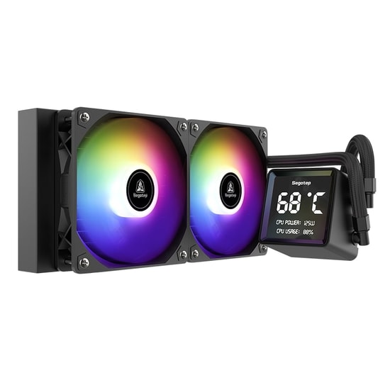 Segotep BeAced 240 ARGB Siyah İşlemci Sıvı Soğutucu (BEACED-240-ARGB-SIYAH-SIVI-SOGUTUCU) - 260W TDP, 83.8 CFM, AM5