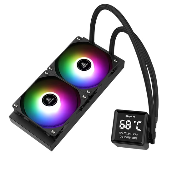Segotep BeAced 240 ARGB Siyah İşlemci Sıvı Soğutucu (BEACED-240-ARGB-SIYAH-SIVI-SOGUTUCU) - 260W TDP, 83.8 CFM, AM5