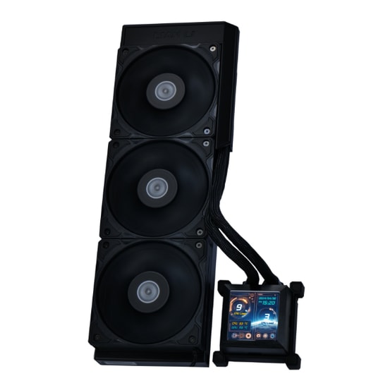 Lian Li Hydro-Shift LCD 360 Siyah Sıvı Soğutucu (G89.GHSLCD36NB.00) - LCD Ekranlı, 360mm Radyatör, Fansız Tasarım