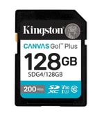Kingston 128GB Canvas Go Plus SDXC (SDG4/128GB) - 200MB/s Okuma, 100MB/s Yazma, C10, UHS-I, U3, V30, 4K Hafıza Kartı