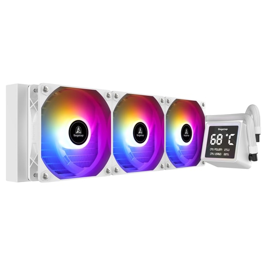 Segotep BeAced 360 ARGB Beyaz İşlemci Sıvı Soğutucu (BEACED-360-ARGB-BEYAZ-SIVI-SOGUTUCU) - 3.4" LCD, 320W TDP, AM5