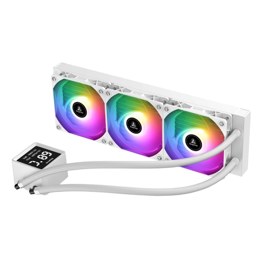 Segotep BeAced 360 ARGB Beyaz İşlemci Sıvı Soğutucu (BEACED-360-ARGB-BEYAZ-SIVI-SOGUTUCU) - 3.4" LCD, 320W TDP, AM5