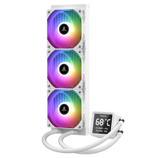 Segotep BeAced 360 ARGB Beyaz İşlemci Sıvı Soğutucu (BEACED-360-ARGB-BEYAZ-SIVI-SOGUTUCU) - 3.4" LCD, 320W TDP, AM5