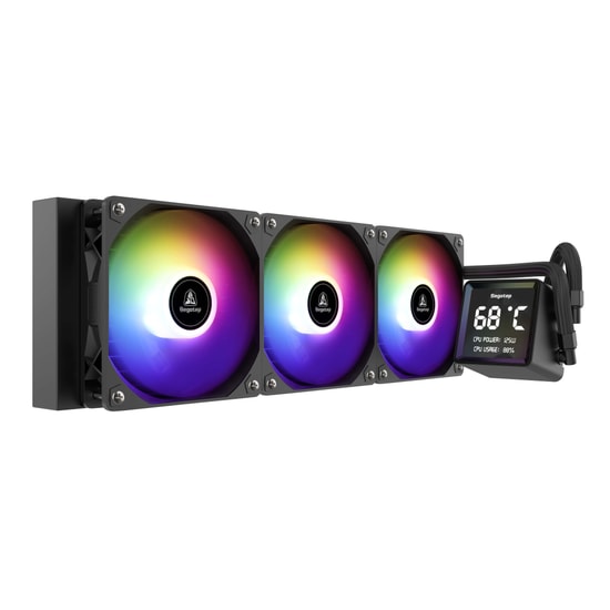 Segotep BeAced 360 ARGB Siyah İşlemci Sıvı Soğutucu (BEACED-360-ARGB-SIYAH-SIVI-SOGUTUCU) - 3.4" LCD, 320W TDP, AM5