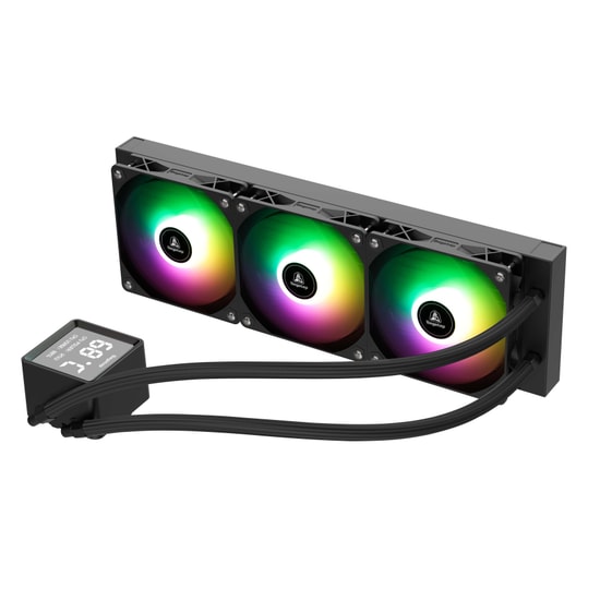 Segotep BeAced 360 ARGB Siyah İşlemci Sıvı Soğutucu (BEACED-360-ARGB-SIYAH-SIVI-SOGUTUCU) - 3.4" LCD, 320W TDP, AM5