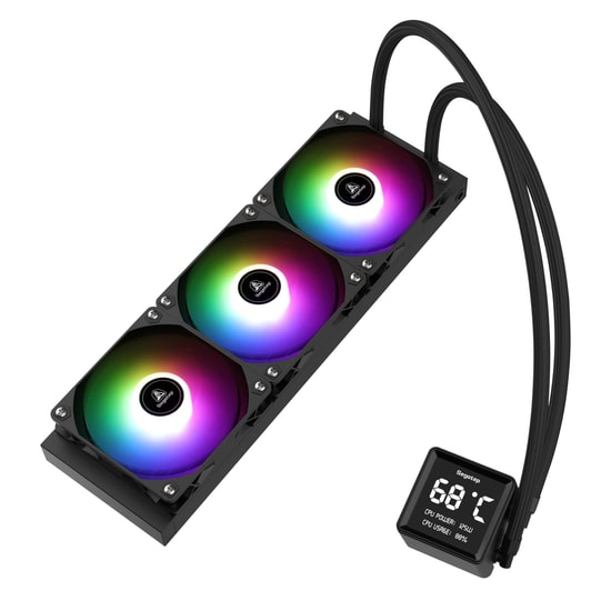 Segotep BeAced 360 ARGB Siyah İşlemci Sıvı Soğutucu (BEACED-360-ARGB-SIYAH-SIVI-SOGUTUCU) - 3.4" LCD, 320W TDP, AM5