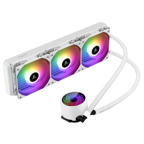 Segotep BeVere 360 ARGB Beyaz İşlemci Sıvı Soğutucu (BEVERE-360-ARGB-BEYAZ-SIVI-SOGUTUCU) - 300W TDP, 83.8 CFM, AM5