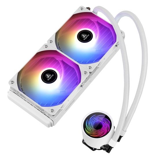 Segotep BeVere 240 ARGB Beyaz İşlemci Sıvı Soğutucu (BEVERE-240-ARGB-BEYAZ-SIVI-SOGUTUCU) - 260W TDP, 83.8 CFM, AM5