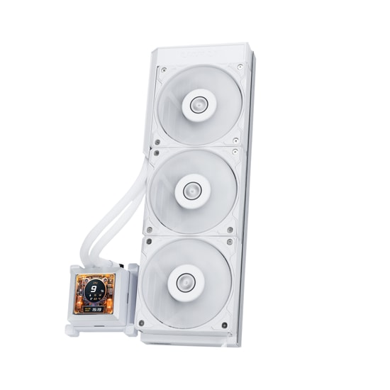 Lian Li Hydro-Shift LCD 360 Beyaz Sıvı Soğutucu (G89.GHSLCD36SW.00) - 3x120mm Fan, 2.88 inç LCD Ekran, 360mm Radyatör