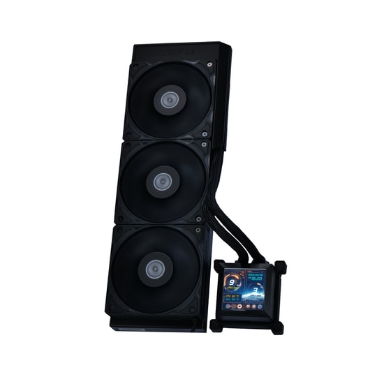 Lian Li Hydro-Shift LCD 360 Siyah Sıvı Soğutucu (G89.GHSLCD36SB.00) - 3x120mm Fan, 2.88 inç LCD Ekran, 360mm Radyatör