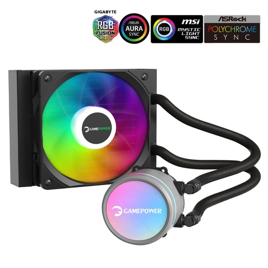 Gamepower Skadi V2 120 ARGB Sıvı Soğutucu (SKADI-V2-120-ARGB-LIQUID-COOLING) - 120mm PWM Fan, AM5 ve LGA1700 Uyumlu