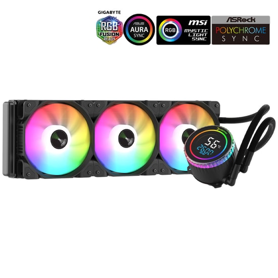 Gamepower Skadi Round 360 ARGB Sıvı Soğutucu (SKADI-ROUND-360-ARGB-SIVI-SOGUTUCU) - 360mm PWM, AM5 ve LGA1700 Uyumlu